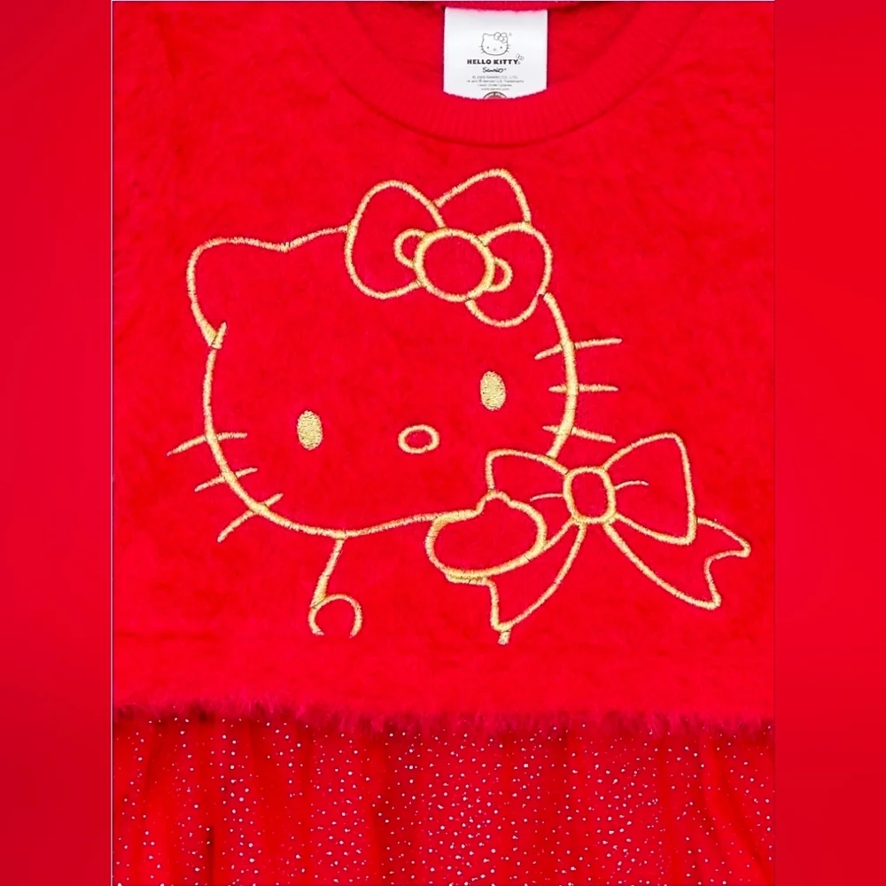 Hello Kitty Red Fuzzy Dress, Wedding